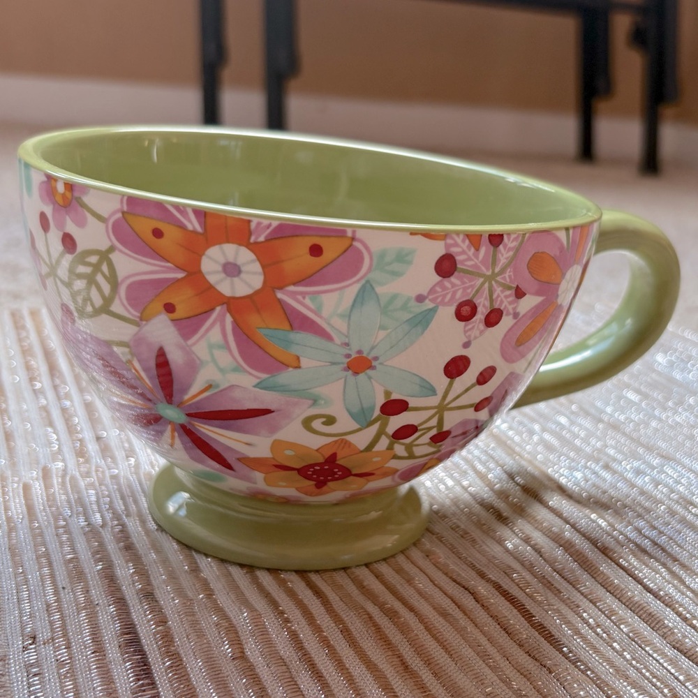 Floral Ceramic Mug / Bowl - Picture 2 of 3